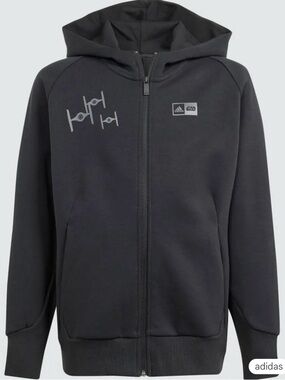adidas Black Kids' Star Wars Zip-Up Hoodie